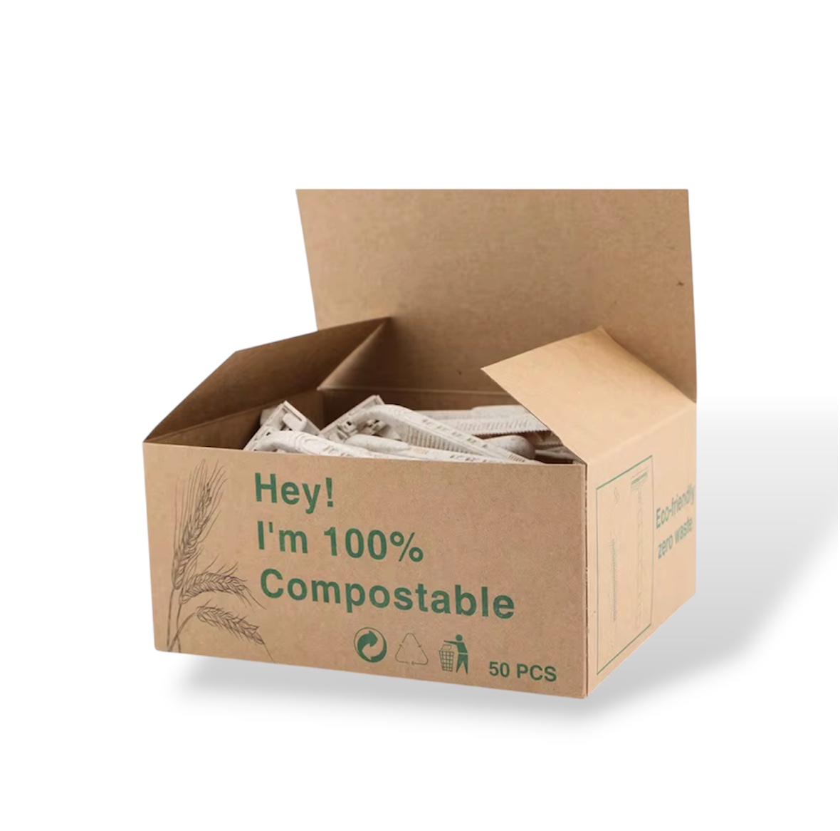 Rasoirs Biodégradables en Fibre de Blé